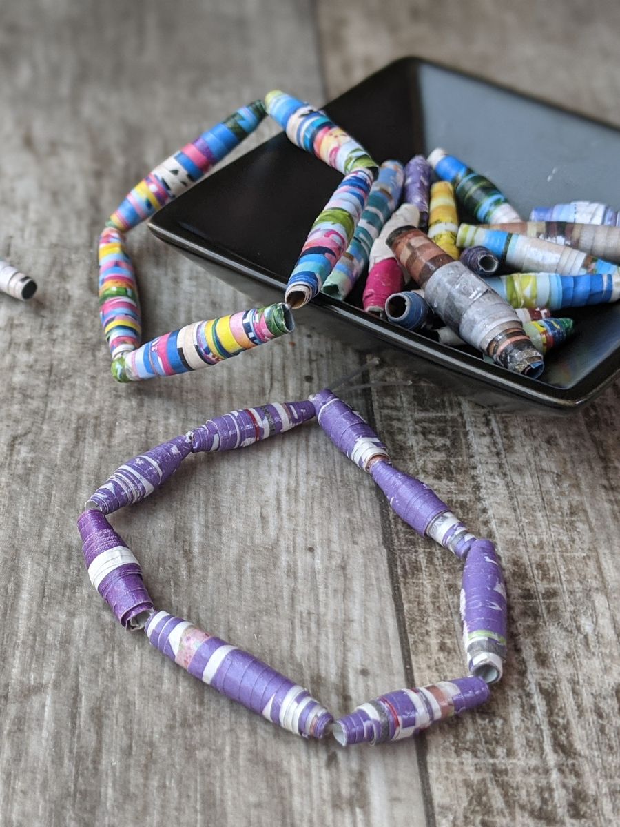 How to Make Paper Beads- A Fun Craft for Kids! - Raise Curious Kids