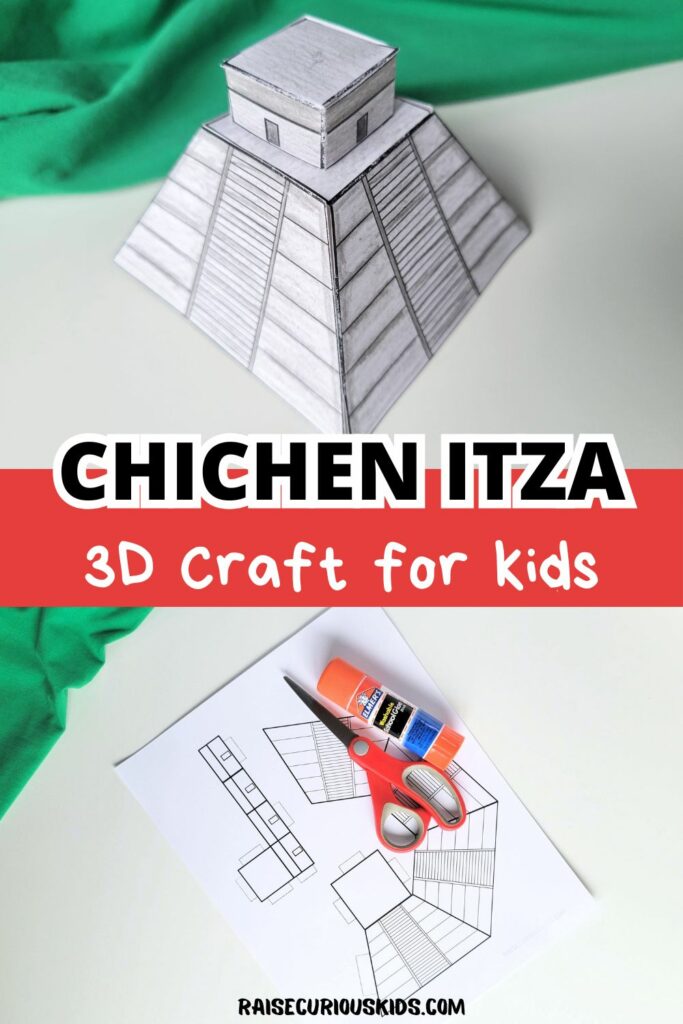 Chichen Itza 3D craft pinterest pin