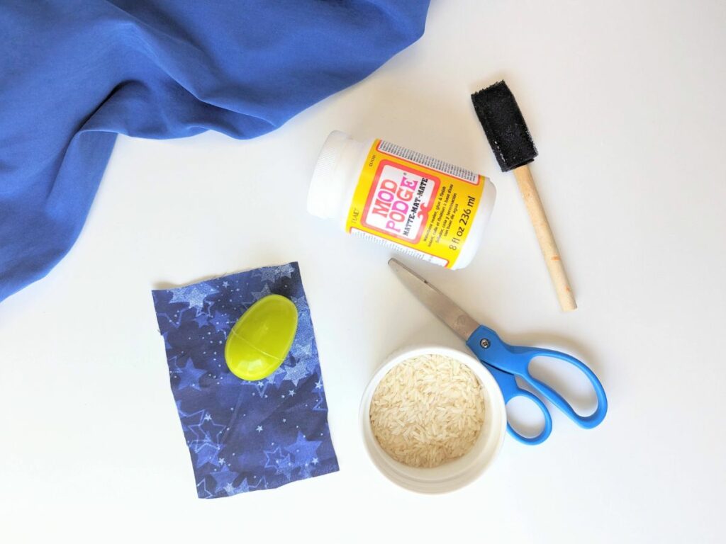 Materials to make egg shakers
