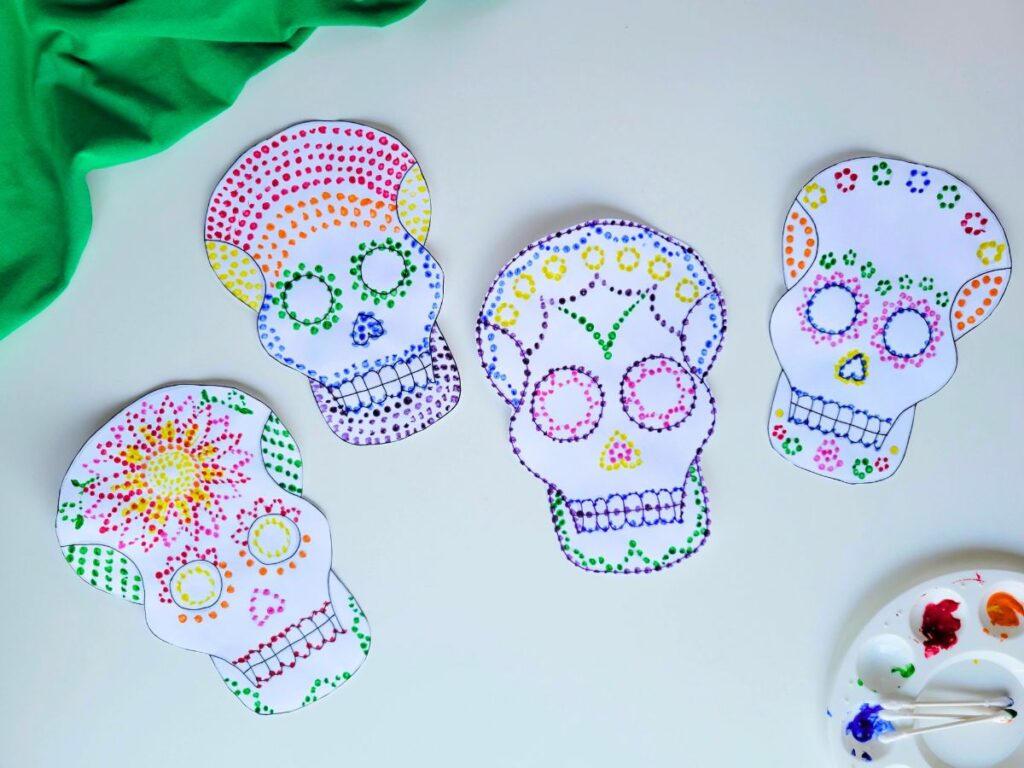 Completed sugar skull craft