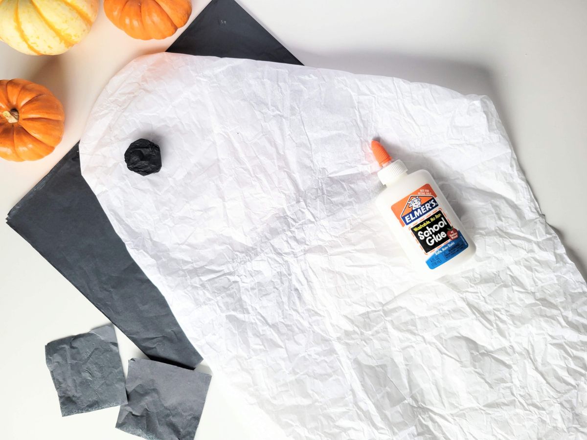Easy Tissue Paper Ghost Craft Raise Curious Kids