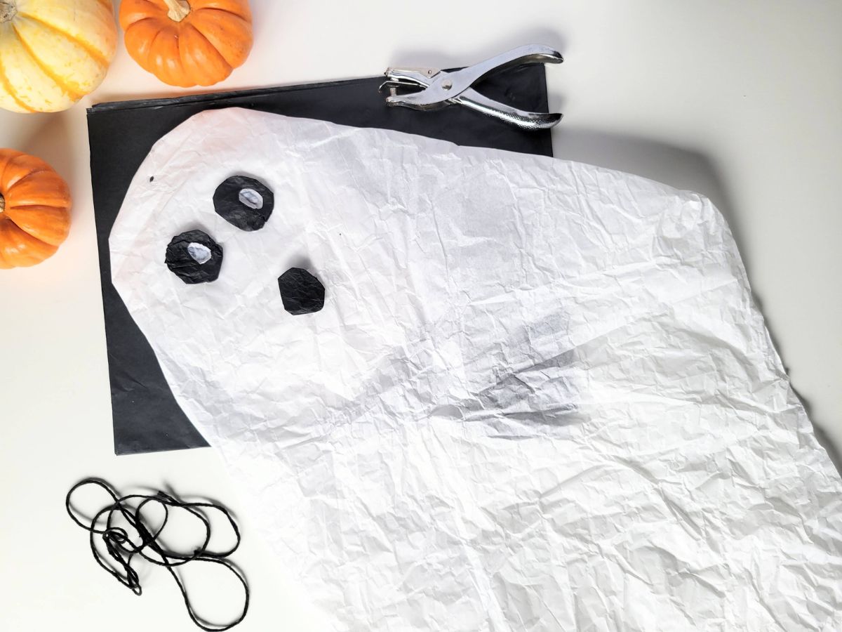 Easy Tissue Paper Ghost Craft Raise Curious Kids