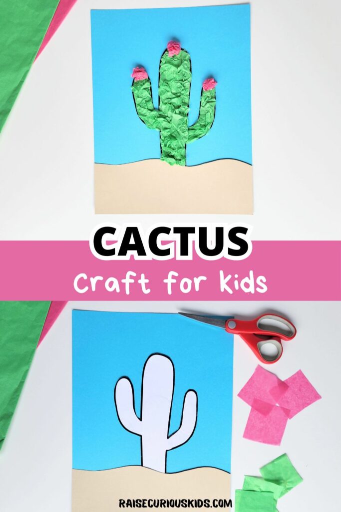 Cactus craft pinterest pin