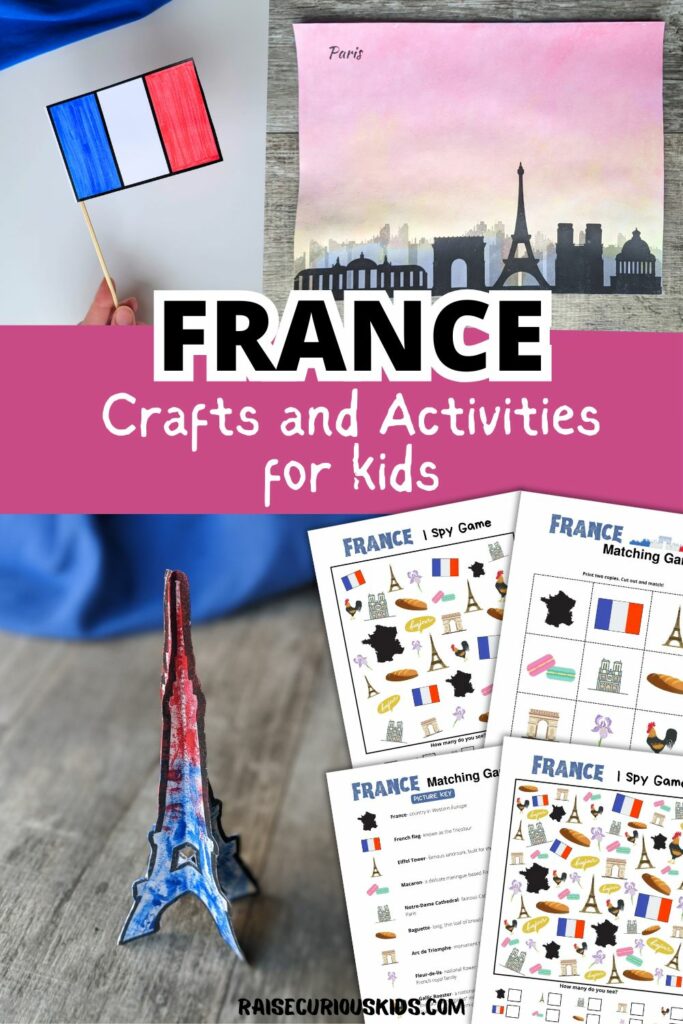 France crafts and activities for kids pinterest pin