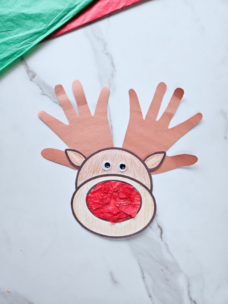 Reindeer handprint craft