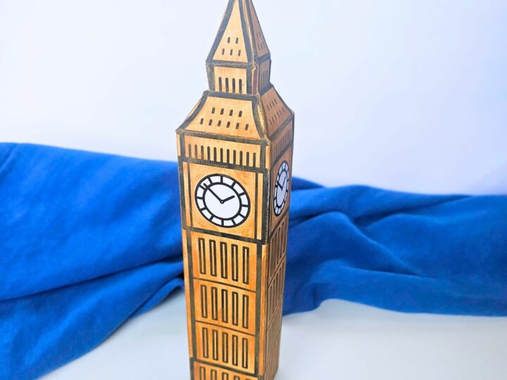 Big Ben 3D Paper Craft - Raise Curious Kids