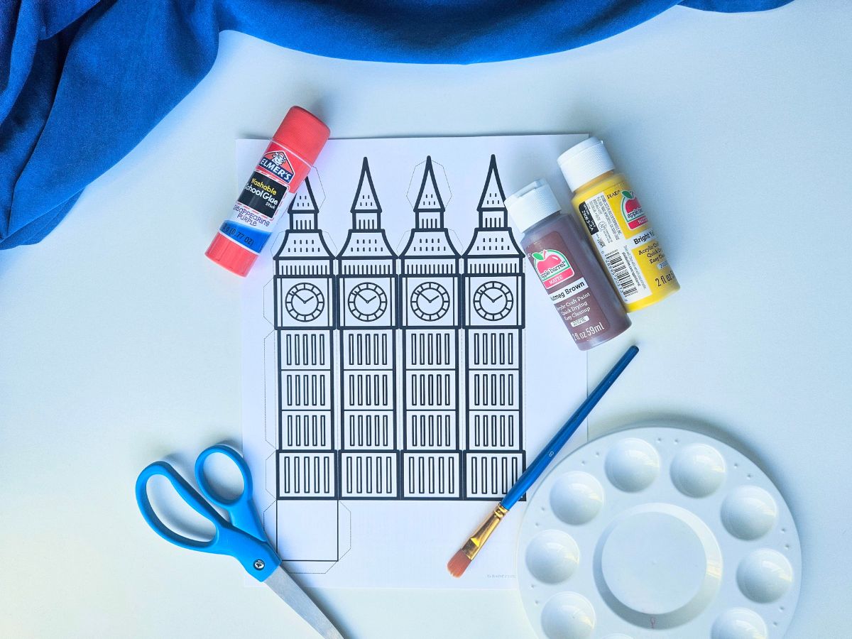 Big Ben 3D Paper Craft - Raise Curious Kids