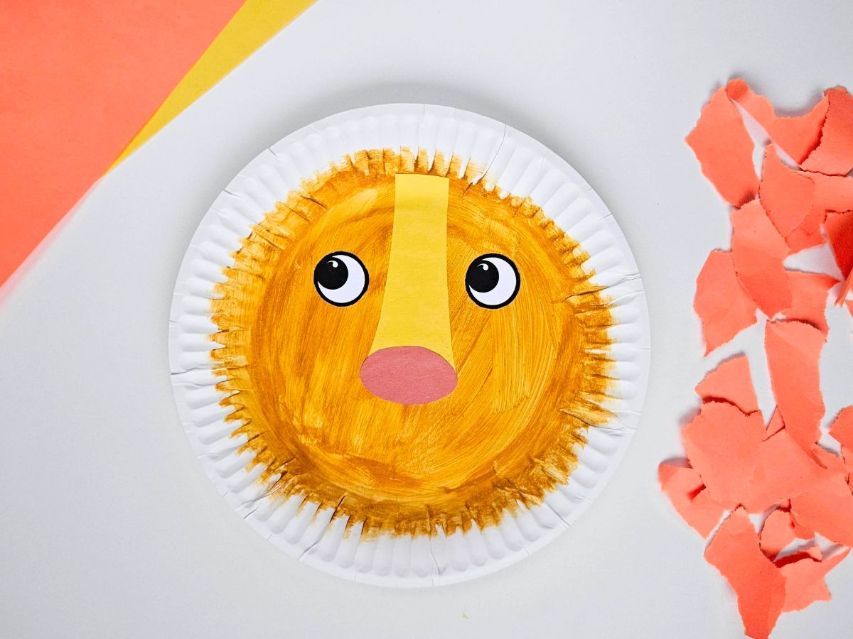 Lion Paper Plate Craft (free Template) - Raise Curious Kids