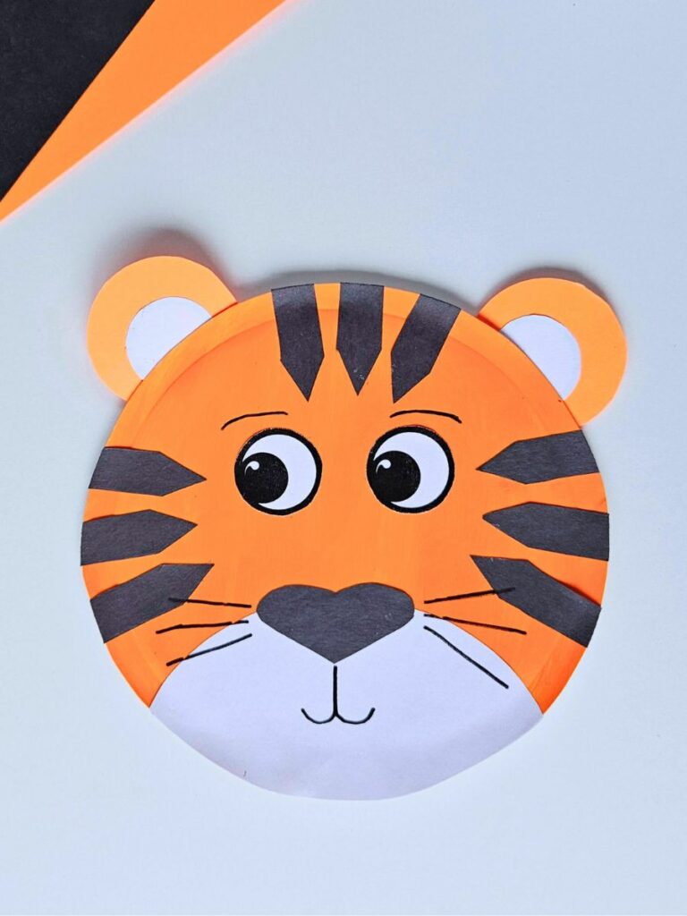 Tiger paper plate craft