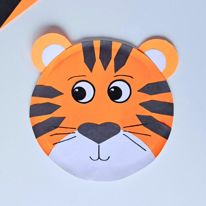 Tiger paper plate craft
