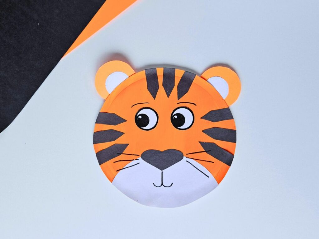 Paper plate tiger craft