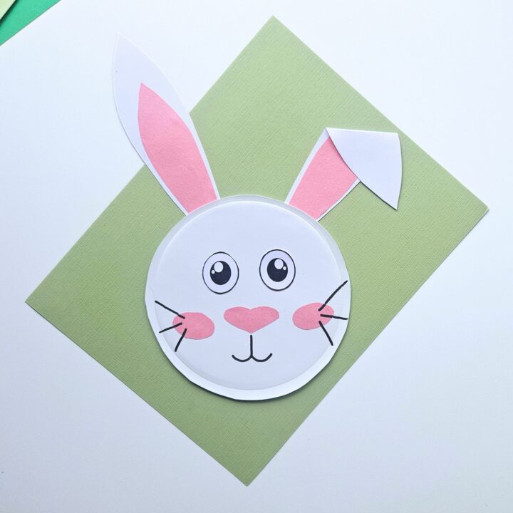 Bunny paper plate craft