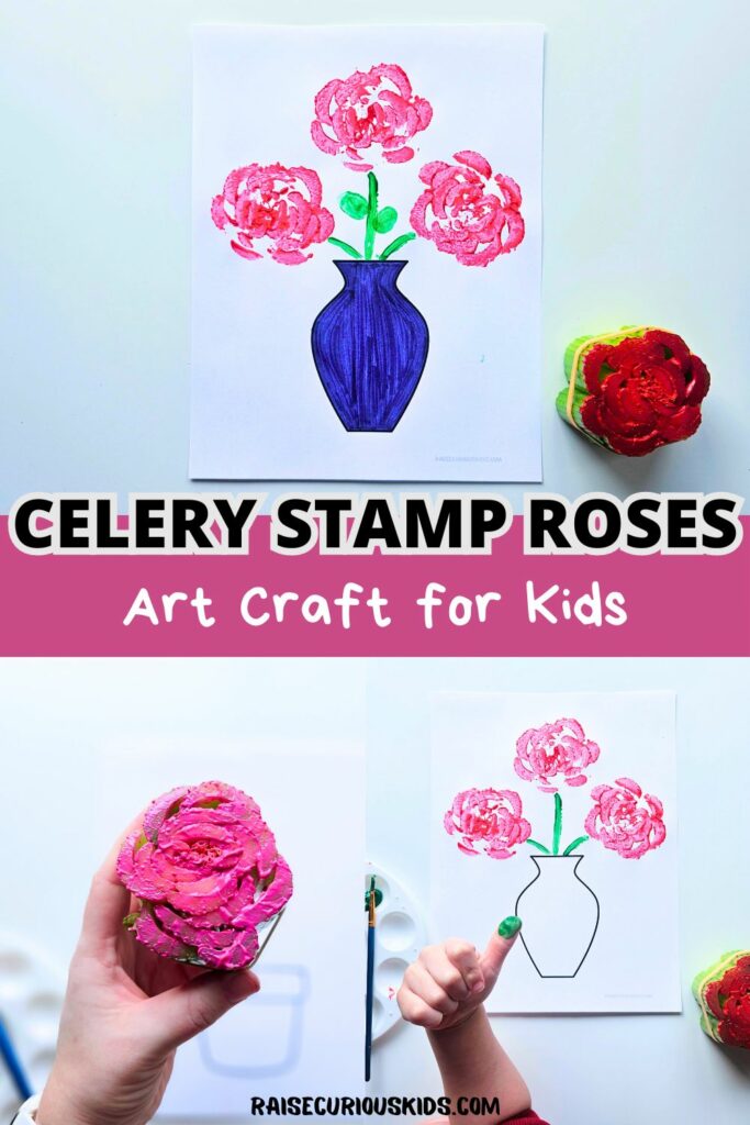 Celery stamp roses 