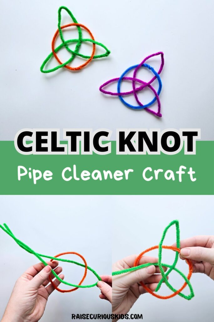 Celtic Knot pipe cleaner craft pinterest pin