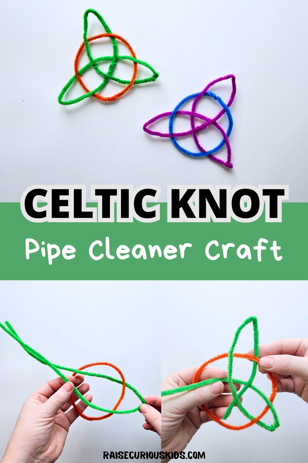 Celtic Knot Pipe Cleaner Craft - Raise Curious Kids