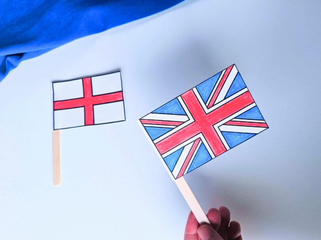 England flag craft for kids