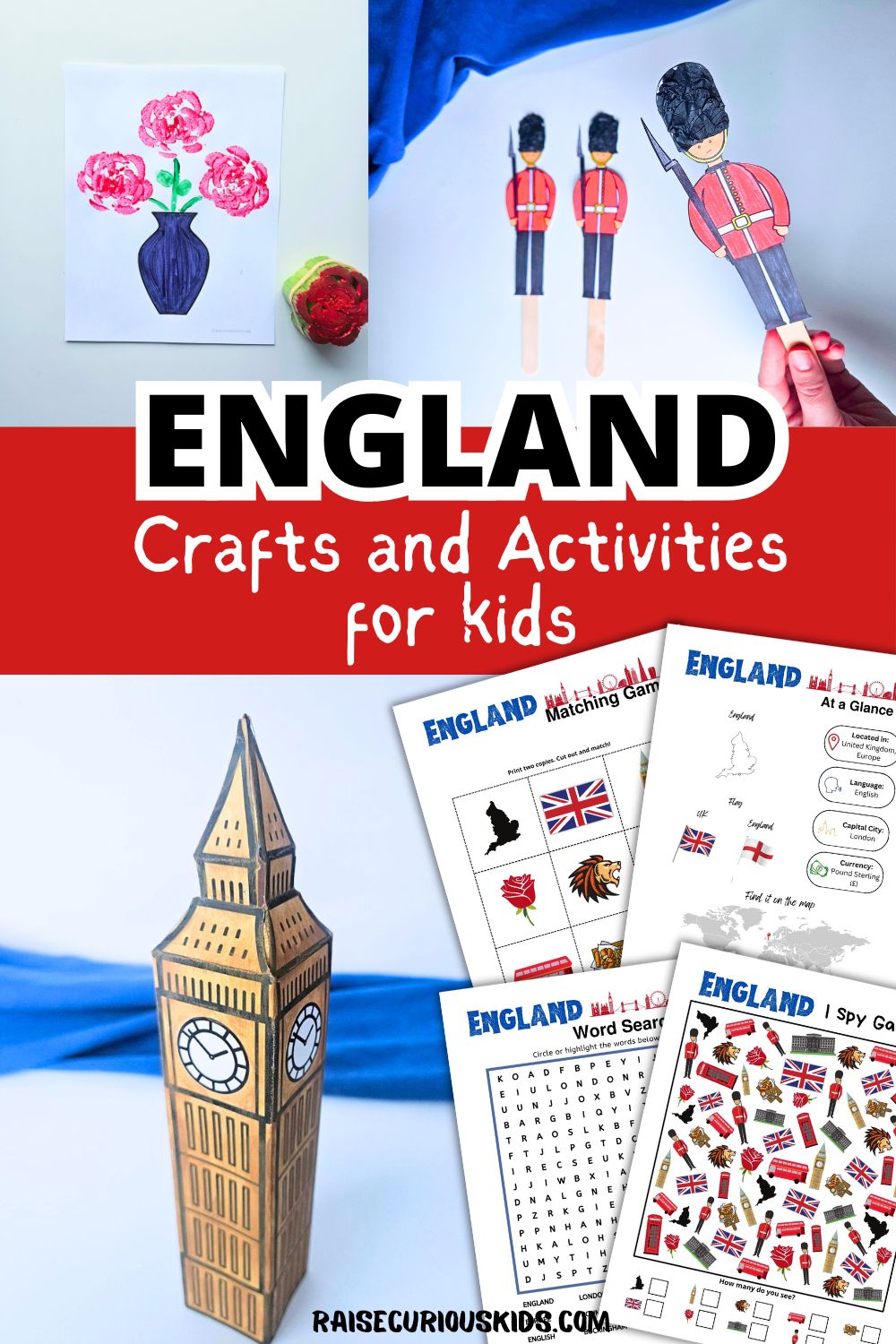 England Crafts and Activities for Kids - Raise Curious Kids