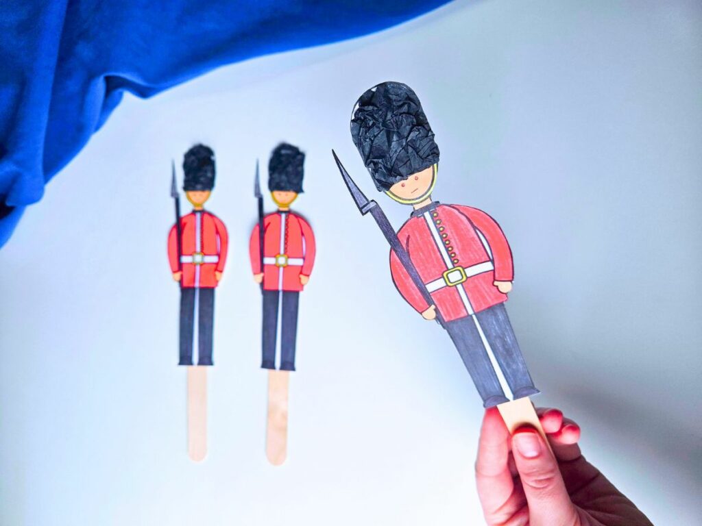 King's guard puppet craft