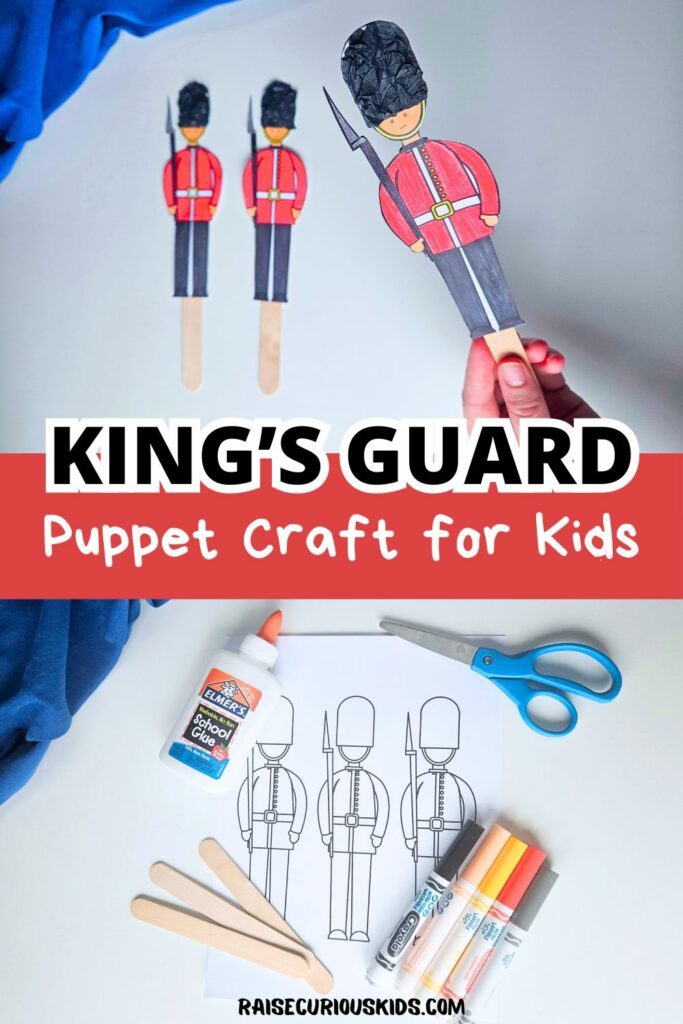 King's guard puppet craft for kids