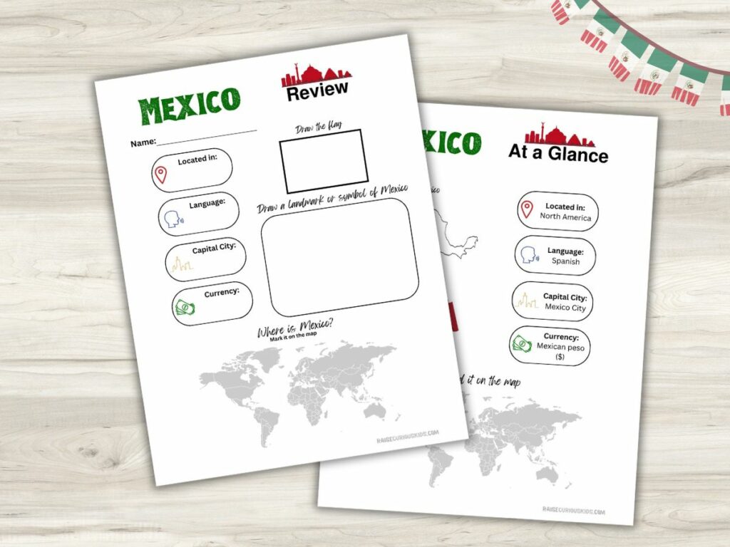 Mexico fact sheet and review sheet