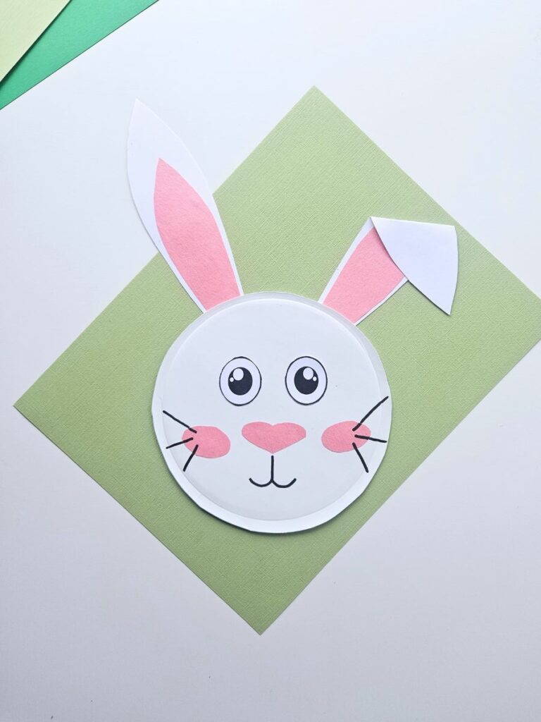 Paper plate bunny rabbit
