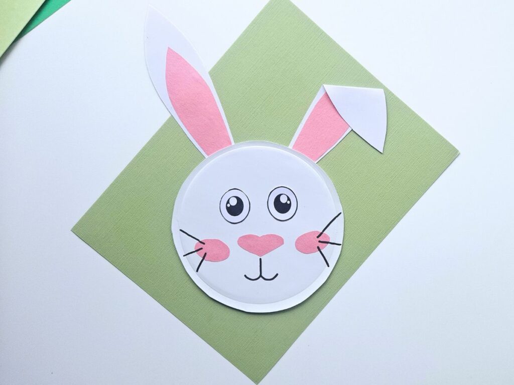 Bunny paper plate craft