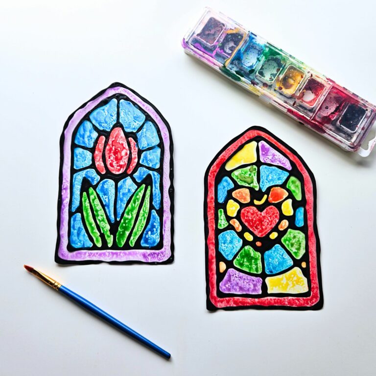 Stained Glass Window Craft for Kids - Raise Curious Kids