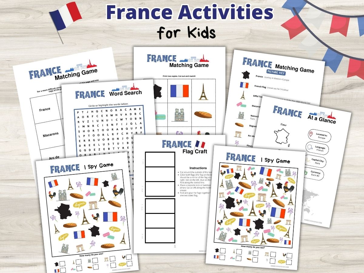 France Crafts and Activities for Kids - Raise Curious Kids