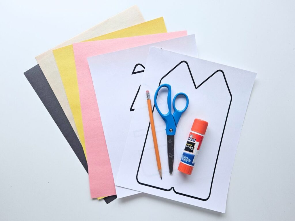 Materials for the pencil teacher appreciation card