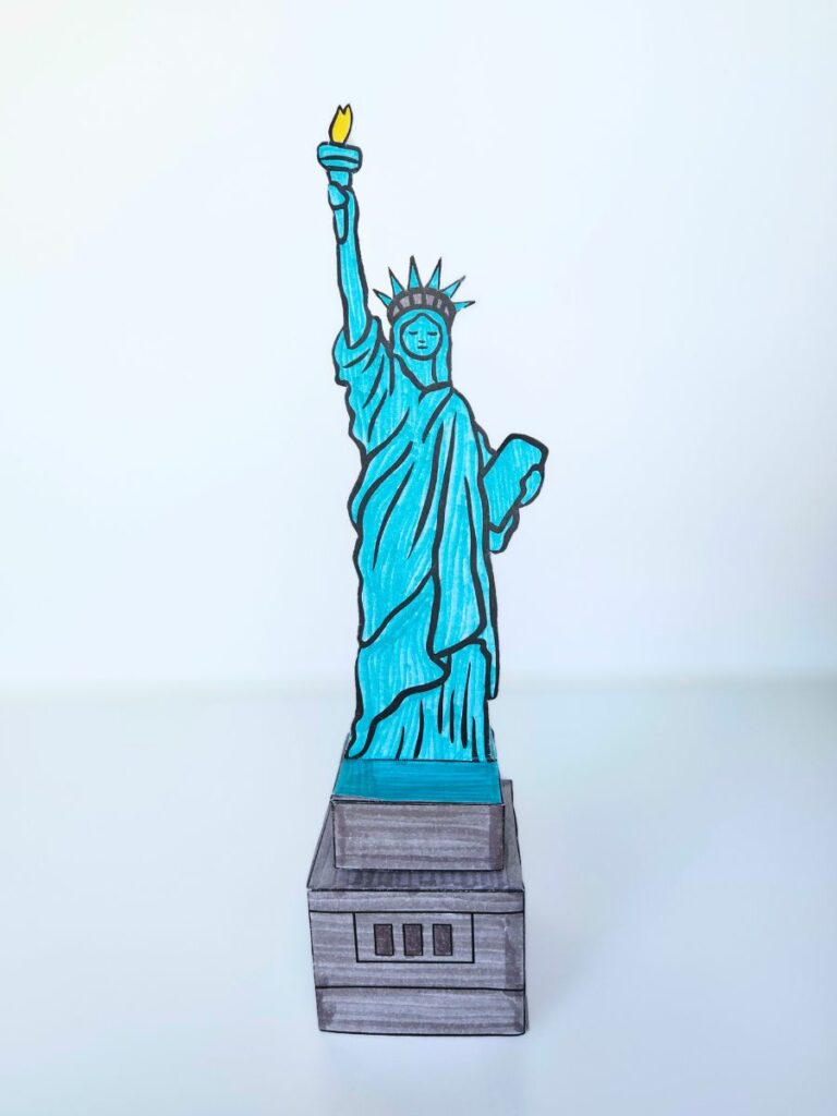 Statue of liberty 3D Craft for kids