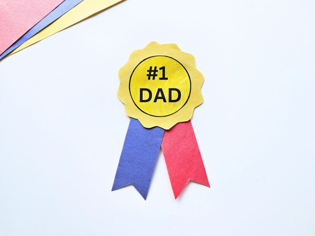 Completed #1 Dad easy Father's Day craft