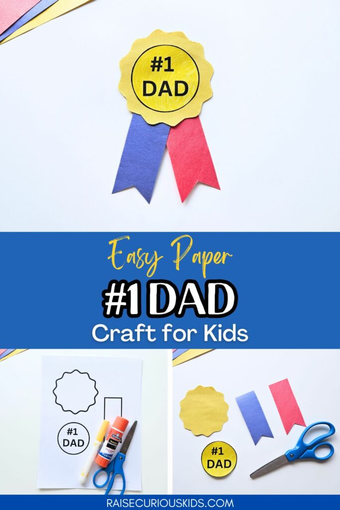 #1 Dad Father's Day craft Pintrest pin