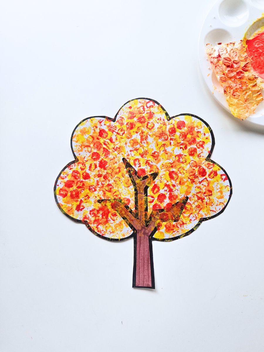 Autumn leaves craft for kids