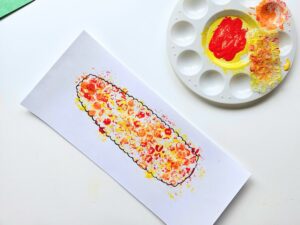 Corn Bubble Wrap Craft for Kids - Raise Curious Kids