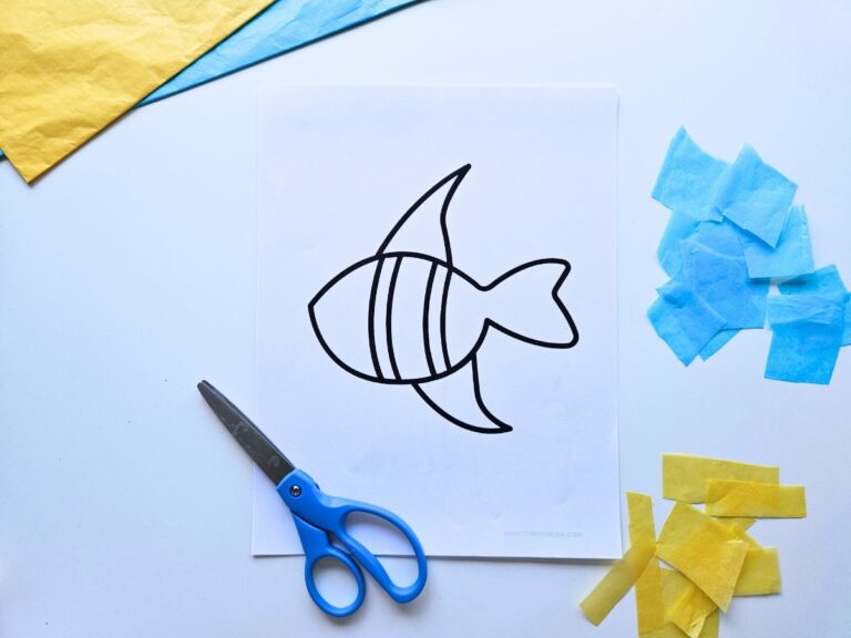 Easy Fish Tissue Paper Craft - Raise Curious Kids
