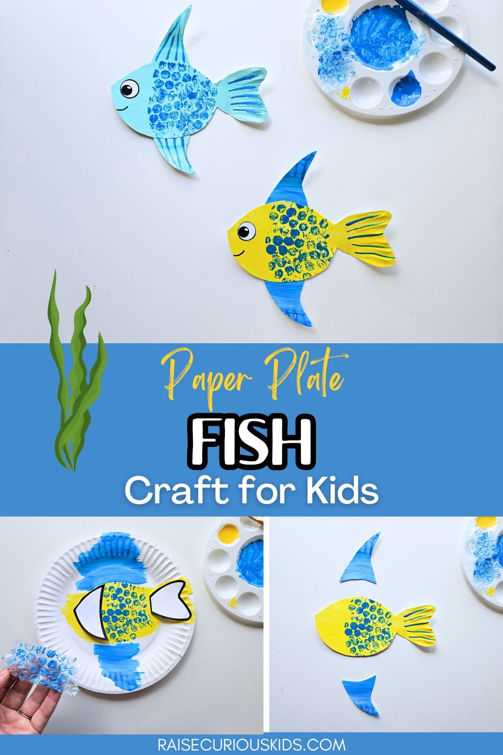 Fish Paper Plate Craft for Kids - Raise Curious Kids