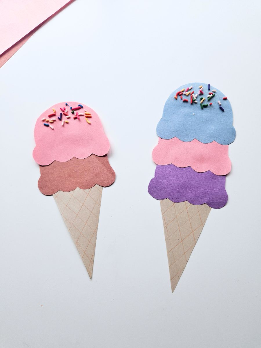 Ice cream cone kids craft