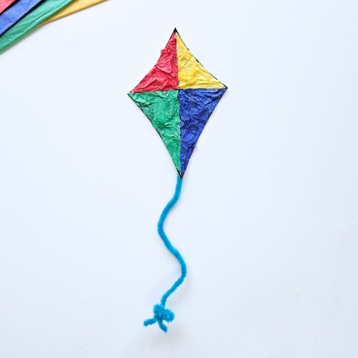 Tissue Paper Kite Craft