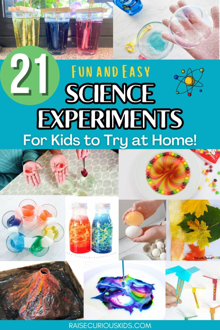 21 Easy Science Experiments for Kids to Do at Home - Raise Curious Kids