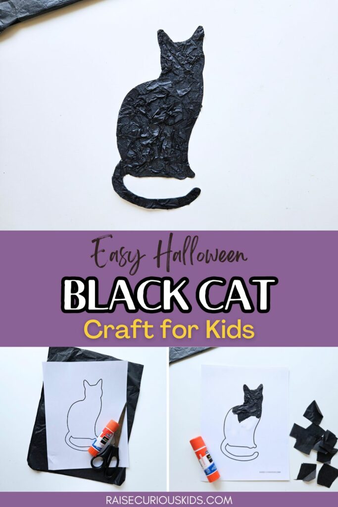 Easy Black Cat Halloween Craft for Kids - Raise Curious Kids