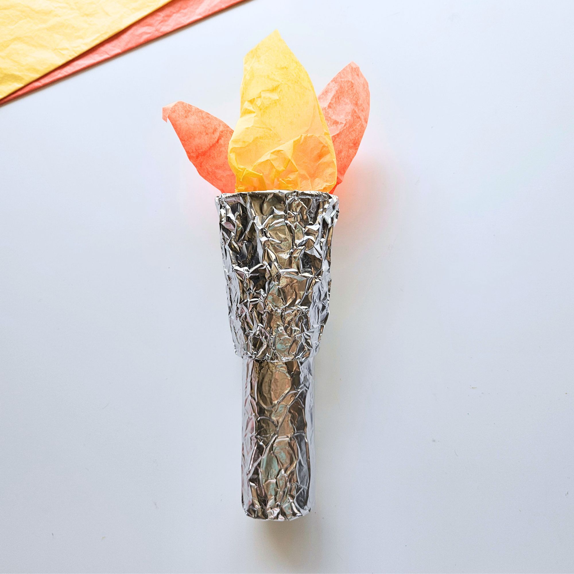 Easy Olympic Torch Craft for Kids - Raise Curious Kids