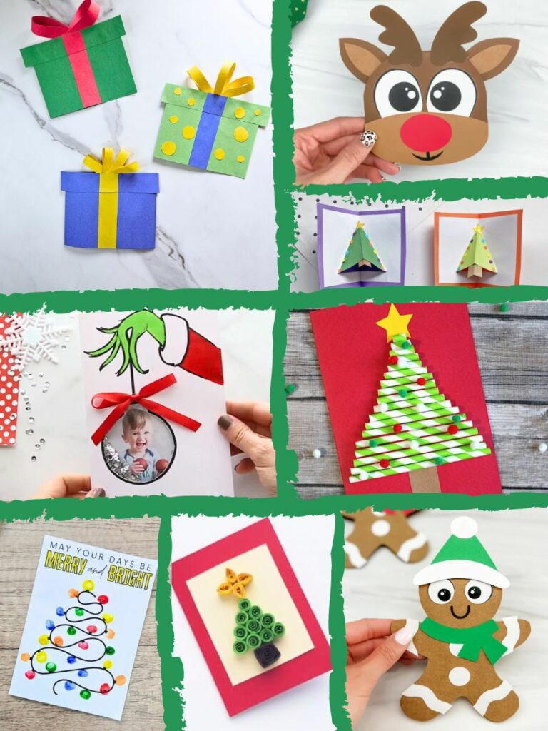 Christmas card crafts for kids to make