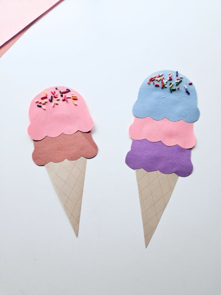 Ice cream paper craft