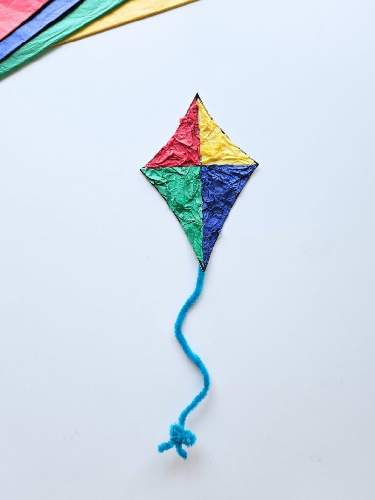 Kite tissue paper craft