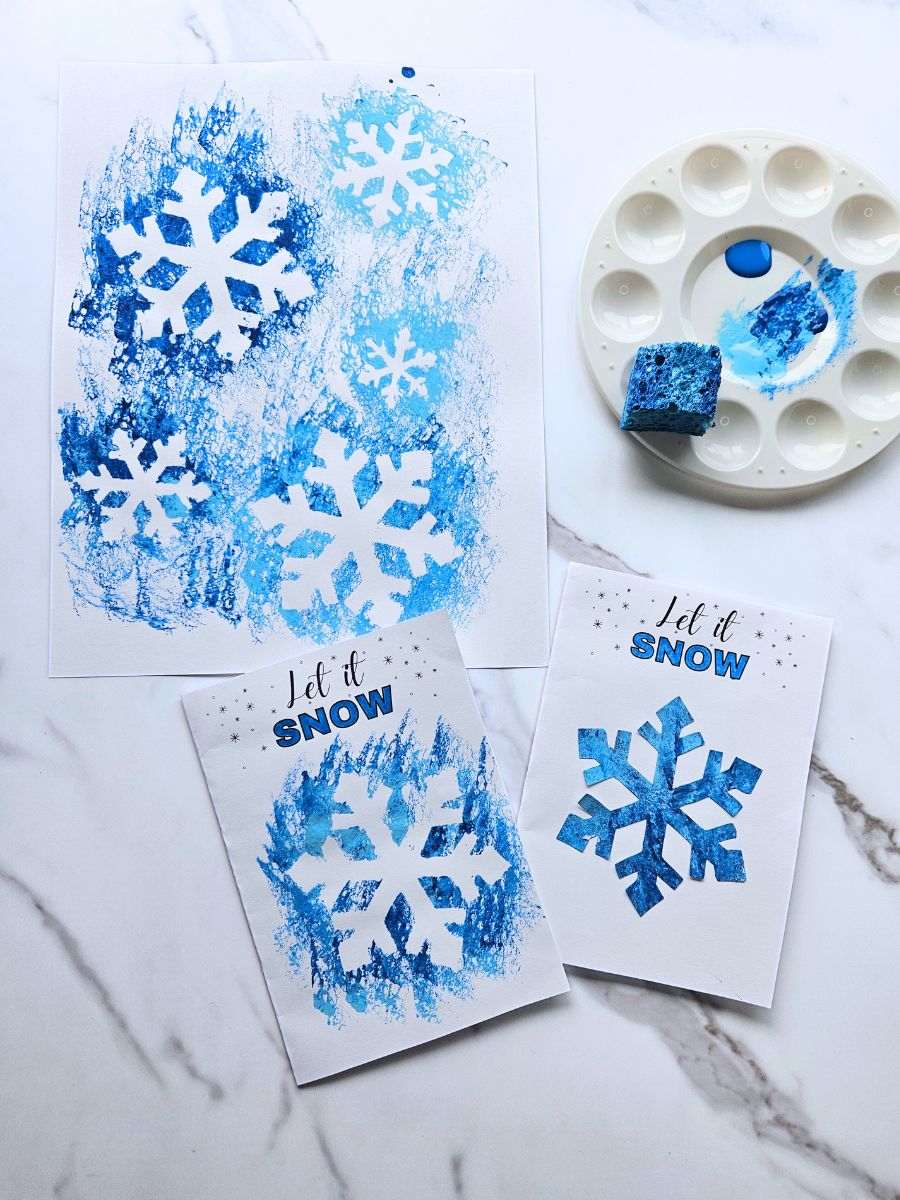 Snowflake easy kids craft