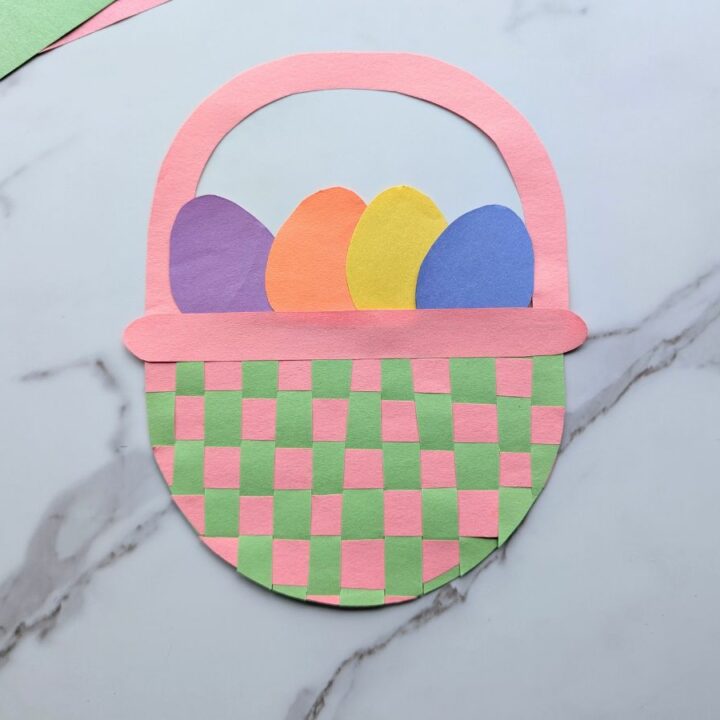 Easter basket weaving craft