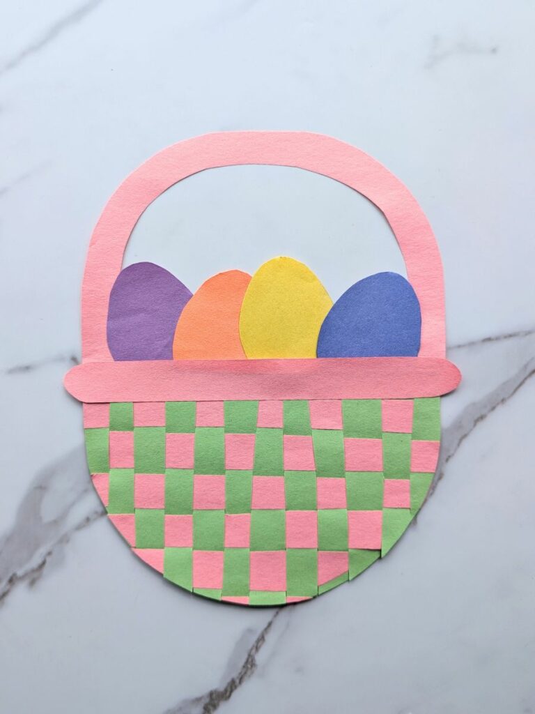 Easter basket weaving craft