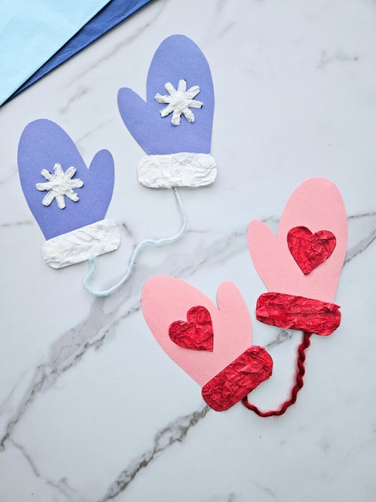Winter mittens craft